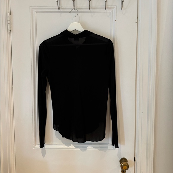 Aritzia mesh button up top - Picture 3 of 4
